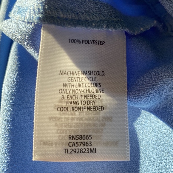 Leith Sky Blue Sleeveless  Shift Dress - Picture 7 of 8